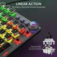 thumbnail image 5 of Teclado mecánico para juegos, retroiluminación LED Rainbow para juegos MFZFUKR CZDZ-ZC116, 5 of 5