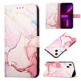 thumbnail image 1 of SaniMore Case for iPhone 14 Plus 6.7" 2022, PU Leather Case Luxury Marble Wireless Charigng Kickstand Magnetic Clasp Cash Pocket Detachable Wrist Strap Fashion Cover for Girls Women, Rosegold, 1 of 10