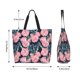 thumbnail image 5 of Disketp Rose Flowers Bolsa Tote Estampada para Mujer, Bolso de Hombro y de Mano para Compras y Viajes, 5 of 8