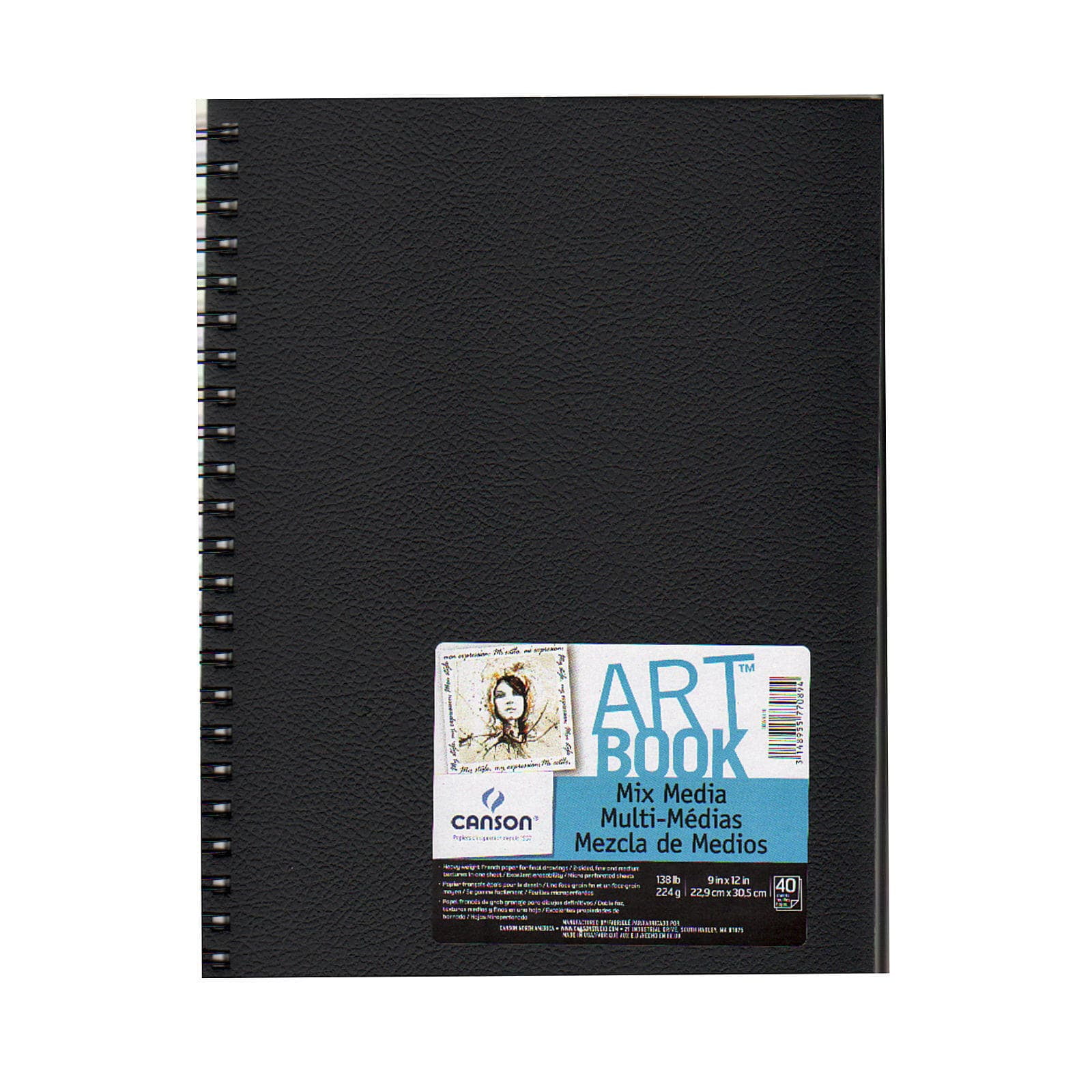 Art Book All Media Watercolor Sketch Books 7 in. x 10 in., heavy weight, 40 sheets (pack of 2)