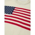 thumbnail image 4 of Men's autumn and winter flag design round neck knitted pullover, 4 of 6