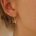 thumbnail image 2 of Women Dangle Earring Creative Metal Butterfly Leverback Earring Drop Earring, 2 of 7