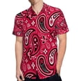 thumbnail image 4 of High Quality Hawaiian Shirts for Men Short Sleeve Aloha Beach Shirt Floral Summer Casual Button Down Shirts Blouses FHODHD, 4 of 7