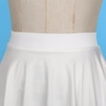 thumbnail image 4 of Eandarui Womens Ruffled Mini Skirt Casual Elastic Waistband Flared Tennis Skirts Homewear Sportwear White One Size, 4 of 6