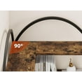 thumbnail image 3 of TROPOW Arched Corner Bookshelf, 5-Tier L-Shaped Freestanding Storage Shelf for Living Room, Bedroom, or Home Office – Modern Metal Frame Display Rack with Adjustable Feet and Anti-Tip Kit, 3 of 8