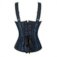 thumbnail image 3 of Grebrafan Bustier Corset Top Gothic Royal Blue M, 3 of 5