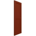 thumbnail image 3 of Ekena Millwork 12"W x 43"H True Fit PVC Two Equal Flat Panel Shutters, Pepper Red (Per Pair - Hardware Not Included), 3 of 10