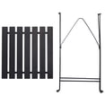thumbnail image 5 of Mesa de Jardín y Sillas Jardín y Balcones Pequeños, 2 Sillas Plegable y 1 Mesa, Acero Premium - Negro(55X55) esquí esquí Gafas de esquí, 5 of 5