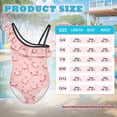 thumbnail image 7 of Uorisanigo Kids Swimsuits for Girls Cute Pig One Piece Swimwear Bathing Suit Size 13-14 Ruffle One Shoulder Beach Swimming Suit Pool Party, 7 of 7