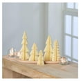 thumbnail image 5 of Honeycomb Paper Christmas Trees - Snowy Holiday Decor Set of 5, Glitter Accents, 4-8 Inch Small Mantelpiece Trees, Winter Wonderland Decorations, 5 of 8