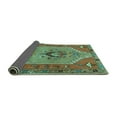 thumbnail image 2 of Ahgly Company Indoor Round Persian Turquoise Blue Traditional Area Rugs, 5' Round, 2 of 4