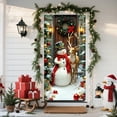 thumbnail image 5 of PRETXORVE Christmas Decorations, Christmas Decor, Door Curtain, Flags, Snowman,, Santa Claus Realistic Door Curtain, Exquisite Door Flags, 5 of 6