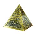 thumbnail image 1 of Egyptian Pyramids Figurine Pyramid Model Building Statue Home Office Desktop Decor Gift Souvenir(Bronze), 1 of 7