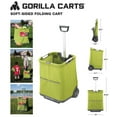 thumbnail image 4 of Gorilla Carts Soft-Sided Folding Cart (Model #GCSS-11G-COM), 50 lbs. Capacity, All-Weather Breathable Fabric with 4" Flat-Free Wheels, 4 of 8