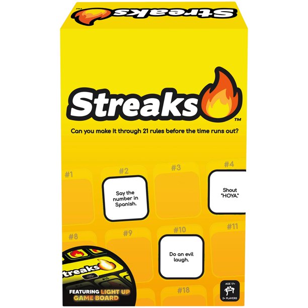 Juego de mesa Buffalo Games Streaks con iluminación electrónica Party Game