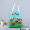 thumbnail image 2 of The Kiboomers Bolso de tela con estampado de lienzo para mujer, bolsa de compras reutilizable y estética, con cremallera interior, regalo para mujer, 35 × 40 cm., 2 of 6