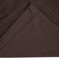 thumbnail image 3 of Better Trends 20"x 36" King Pillow Sham 100% Cotton Pillow Cover Stripe Design Machine Washable (Chocolate) Jullian Collection, 3 of 5