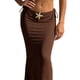 thumbnail image 5 of Trajes de baño Amzcrzy Tankini para mujer, trajes de baño, traje de baño diario para mujer, traje de baño conservador de cuerpo unido, conjunto de playa de tres piezas, café, L, 5 of 5