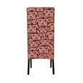 thumbnail image 3 of Dining Chair Back Cover, Water Washing, Disassembly Chair Sleeve Sliding Cover Protective Cover-Brown Dog Family Pattern Chair Protectors Seat Covers, 3 of 8