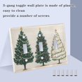 thumbnail image 3 of Yayeee Toggle Light Switch Wall Plate 3-Gang 6.37"x4.48" Decorative Outlet Cover, Hand Drawn Christmas, 3 of 7