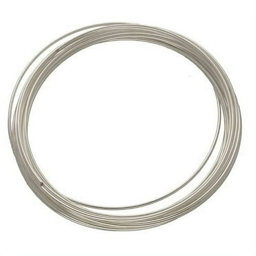 The Beadsmith Plated Memory Wire - 1.75” Diameter - 12 Coils Each - Silver Color - Stainless Steel - Create Multi-Strand DIY Round Wire Bracelet Jewelry
