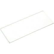 Plymor Clear Acrylic Folder-Style Sign Display Holder / Protector, 6.5" W x 2.25" H (2 Pack)