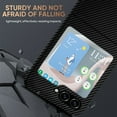 thumbnail image 2 of SaniMore for Samsung Galaxy Z Flip 5 6.7" 2023 Case, Slim Carbon Fiber Wireless Charging Shockproof Anti-drop Lens All-inclusive Heavy Duty Protective Anti-fingerprint Magnetic Case, Winered, 2 of 10