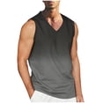 thumbnail image 1 of Hombres Casual Moda Sólido Cuello en V Deportes sin Mangas, 1 of 4