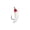 A004- White, variant on Soft Plastic Fishing Lures Bionic Fishing Lure 0.016 Ounce 0.8 Inch Ringed Body Imitation Maggot Fishing Bait Freshwater Saltwater Panfish Trout Crappie Soft Lure 1 Pack