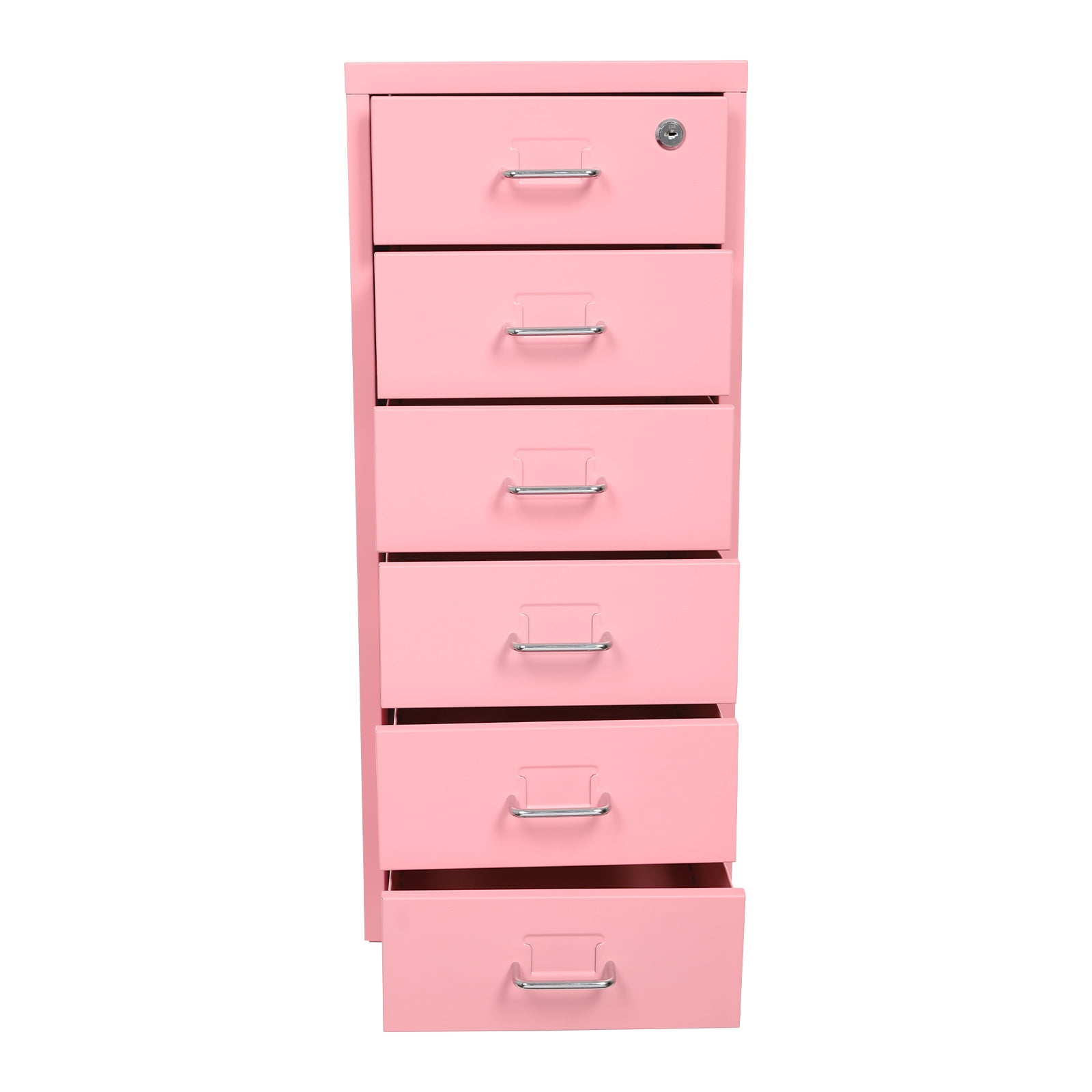 Vertical File Cabinet, Metal File Cabinet with Lock, Filing Cabinet  Pink Office, Study, Dresser, And More To Store Stamps, Sticky Notes