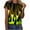 #1-Green, variant on Patlollav Womens Crewneck Short Sleeve Tie-Dye Print Pattern Casual Tops Blouse Print Shirt