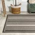 thumbnail image 5 of JONATHAN Y JONATHAN  Y Negril Modern Double Stripe Indoor/Outdoor Area Rug 3 X 5 - Black/Cream, 5 of 5