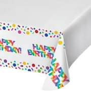 Rainbow Foil Plastic Rectangle Tablecover