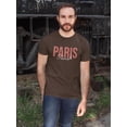 thumbnail image 2 of Paris France Nude Pink Banner T-Shirt Men -Image by Shutterstock, Male 5X-Large, 2 of 4