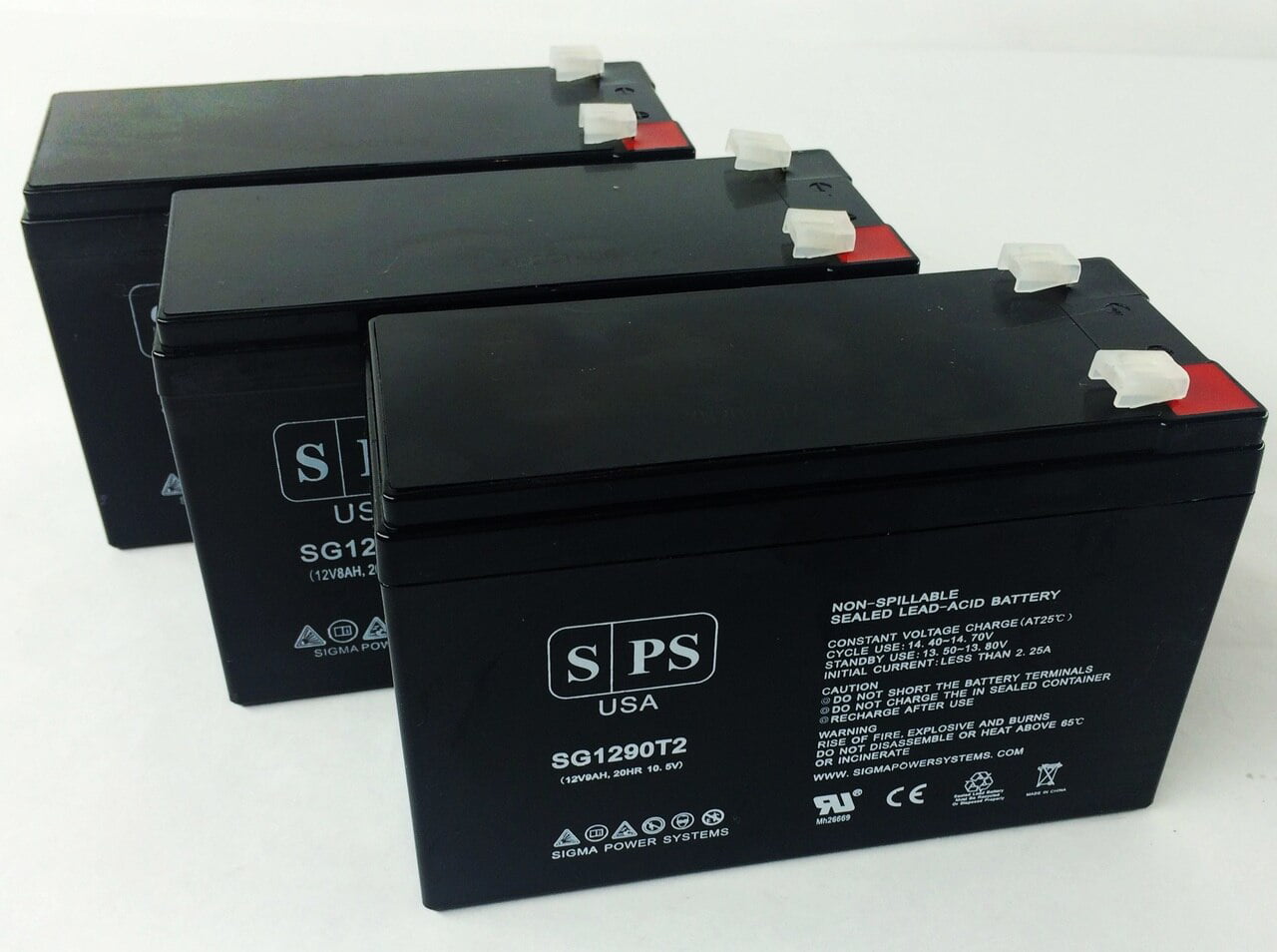 SPS Brand 12V 9Ah Terminal FP Replacement Battery for Stanley DPS109 Digital Portable Power Station Jumpstarter 