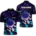 thumbnail image 2 of Personalized Bowling Jersey 3D, Bowling Shirts for Team, Bowling Shirt Unisex for Men Women, Bowling Shirts for Men 3 (Blue, S), 2 of 10