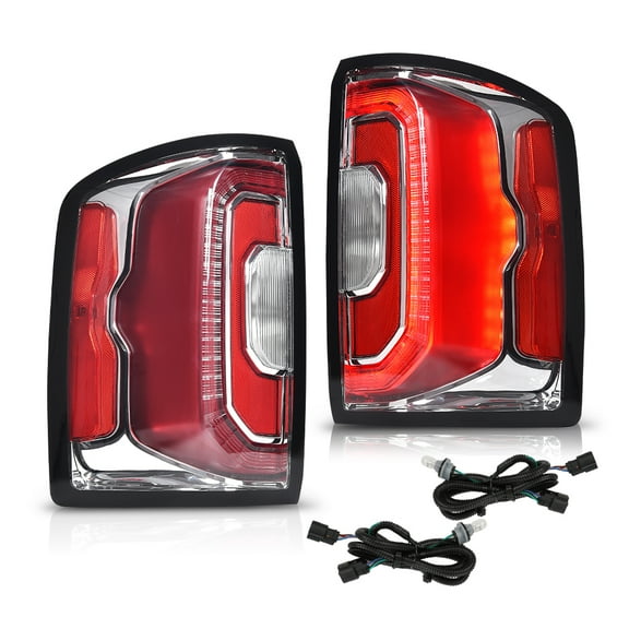 Rear brake Stop Lamps Left Right Set LED Tail Lights Fit For 2016-2018 GMC Sierra