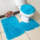 thumbnail image 3 of Ounissouiy Paquete de 3 fundas de asiento suavidad multicolor gran decoración almohadilla de baño multiusos alfombrilla de baño suministros de Juegos de accesorios de baño Azul, 3 of 6