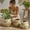 107#B, variant on Woven Seagrass Basket With Tassel Pot Cover With Handles, Boho Decorative Wicker Storage Bin for Indoor Planter Home Decor, 5 Sizes Natural Bulrush Foldable Basket for Living Room Balcony