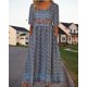 thumbnail image 3 of Vestido Medlor para mujer, estampado floral bohemio, maxi, verano 2025, talla grande, 3 of 6