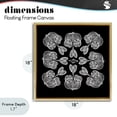 thumbnail image 4 of Stupell Industries Eclectic Rounded Symmetry Elementals Gold Floating Frame Canvas Art, 18 x 18, by El Perkin, 4 of 8