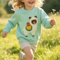 thumbnail image 5 of HWJAD 1-Piece Toddler Baby Girls Sweatshirts Cartoons Crewneck Pullover Long Sleeve Shirts Tops Girl Fall Winter Tops 2-7T, 5 of 8
