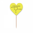 thumbnail image 1 of Hidrofluoroácidos estructurales Etiqueta del corazón de la bandera del palillo de dientes, 1 of 3
