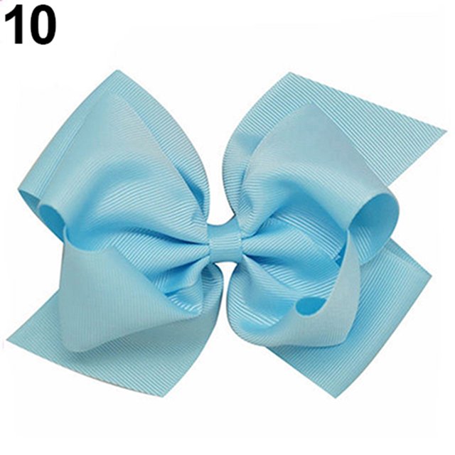 Grofry Hairpin 1Pack Girls Large Double Layers Hairbow Hair Bow Grosgrain Ribbon Clip
