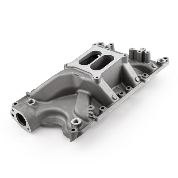 Speedmaster 1-147-046 Compatible with Ford 351W Windsor LowRise Aluminum Intake Manifold [Satin]