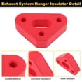thumbnail image 4 of Unique Bargains 1 pcs Red Rubber 0.34" Exhaust System Hanger Insulator Exhaust Hanger 3 Hole Adjustable Muffler Mount Universal Tail Pipe Hanger for Exhaust System, 4 of 6