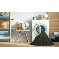 thumbnail image 2 of Ahgly Company Machine Washable Indoor Rectangle Contemporary Charcoal Black Area Rugs, 6' x 9', 2 of 7