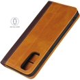 thumbnail image 4 of Galaxy S20 Wallet Case,Premium PU Leather Flip Folio Case with Card Slot,Case Pocket,Kickstand and Magnetic Closure TPU Shockproof Case for Samsung Galaxy S20,6.2" Khaki+Brown, 4 of 18