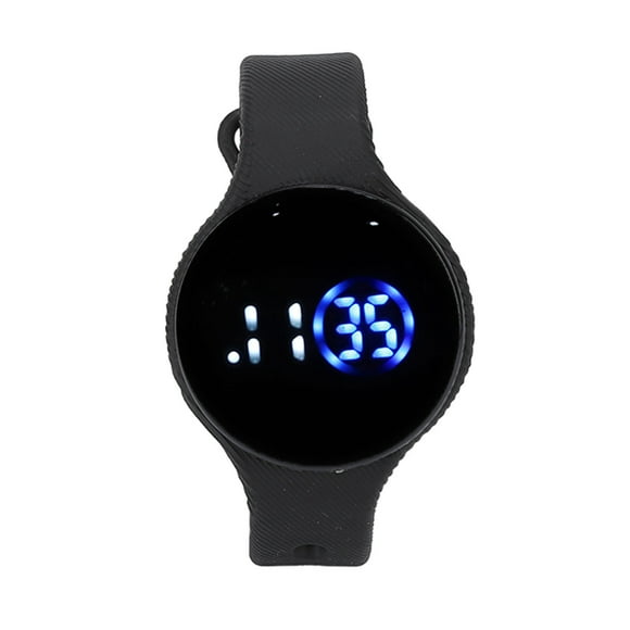 Reloj De LED Digital Infantil, Panel De Silicona De Marcación Redonda Con Estilo De Silicona Para Niños LED De Reloj De Resina LED Para Ropa Diaria