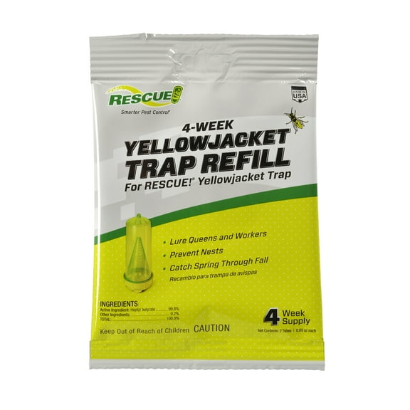 RESCUE! Outdoor Yellow Jacket Attractant Trap Refill, 4 Week Supply